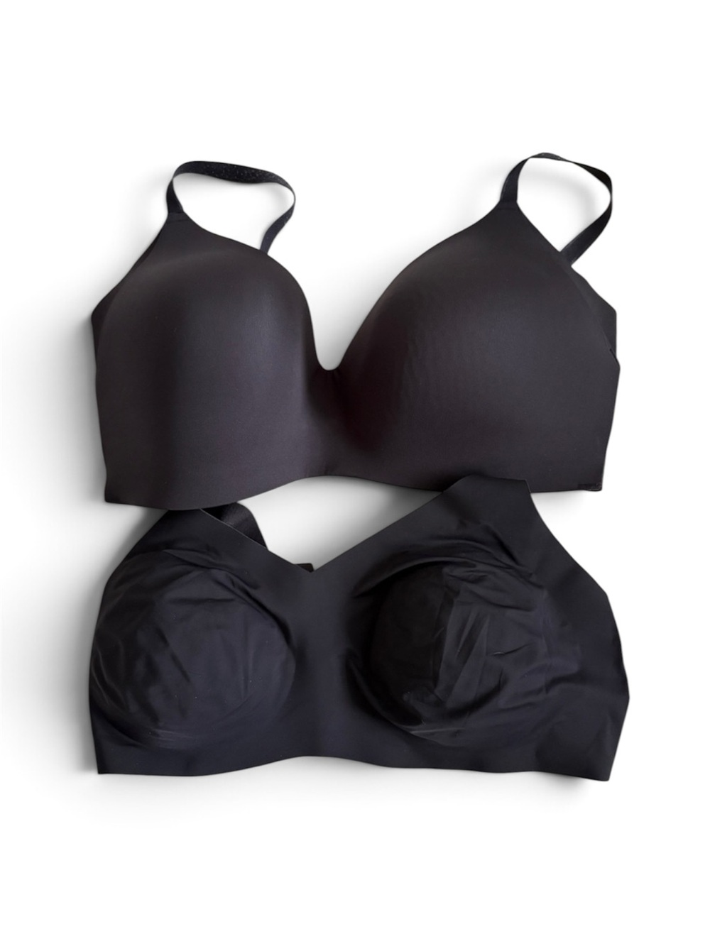 2 Knix Bras - Wing Woman Contour and V-Neck Evolution Black Sizes 8 & 8+